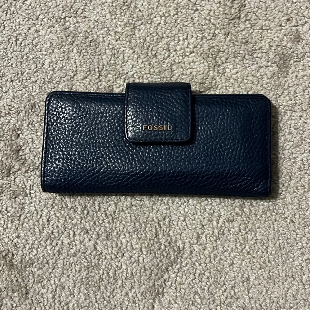 Fossil Wallet Blue